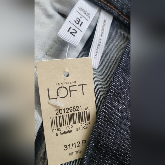 Loft Modern Straight Dark Wash Mid-rise Jean - Picture 2 of 8